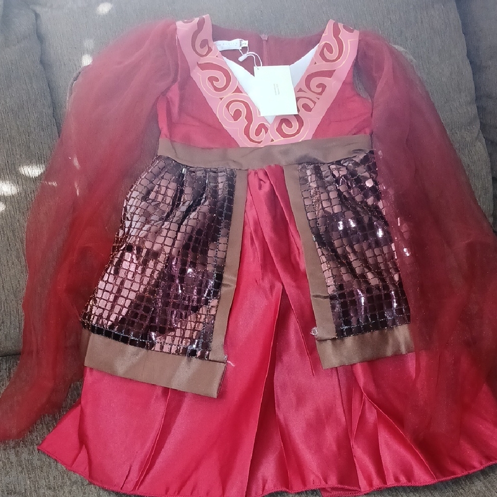 Kids Red and Brown Costume Dress